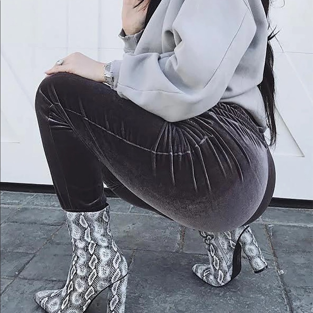 Fashion nova snakeskin booties